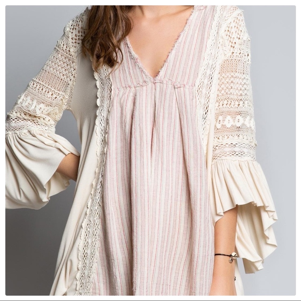 POL Casablanca Eye Catcher Linen Tunic Top - Picture 2 of 11